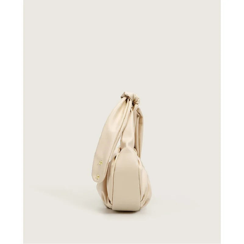 Pleated Handlebags PU Cloud Bag Armpit Bag Shopping Shoulder strap