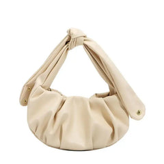 Pleated Handlebags PU Cloud Bag Armpit Bag Shopping Shoulder strap