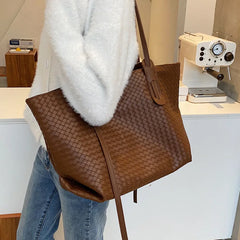 Large Tote Shoulder Bag for Women Vintage Ladies Handbag Purse