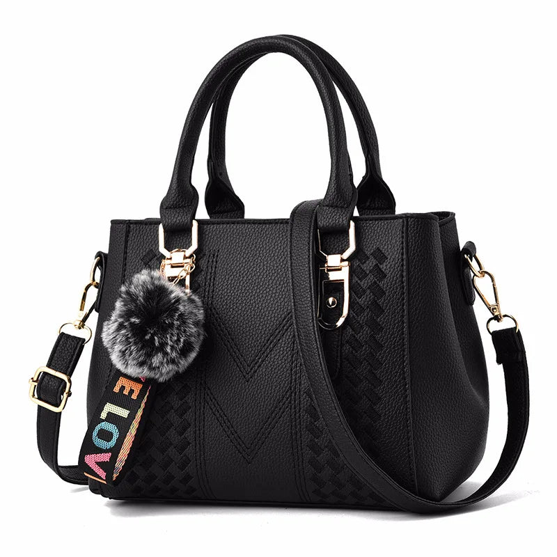 Women's Retro One Shoulder Crossbody Bag Large Capacity Handbag PU