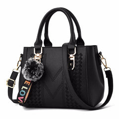 Women's Retro One Shoulder Crossbody Bag Large Capacity Handbag PU