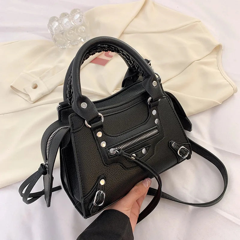 Rivet Crossbody Bag Women's Shoulder Messenger Purse Handbag