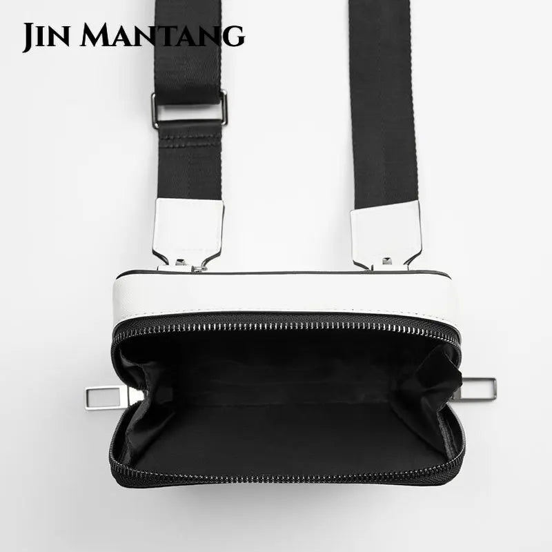 Small Box Shoulder Crossbody Bag with Wide Strap