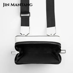 Small Box Shoulder Crossbody Bag with Wide Strap