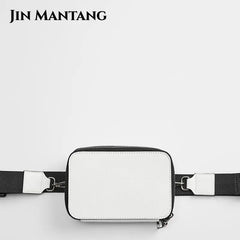 Small Box Shoulder Crossbody Bag with Wide Strap