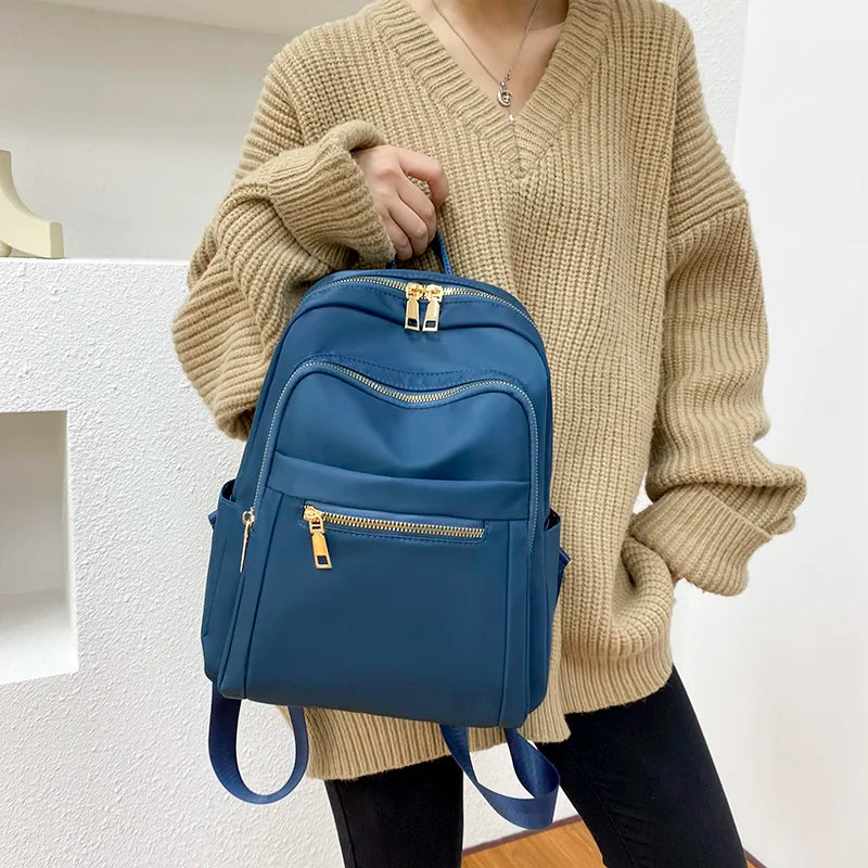 Vintage Oxford Women's Backpack Schoolbag