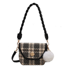 Female Patchwork Shoulder Crossbody Bag Autumn Evening Handbag