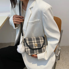Female Patchwork Shoulder Crossbody Bag Autumn Evening Handbag