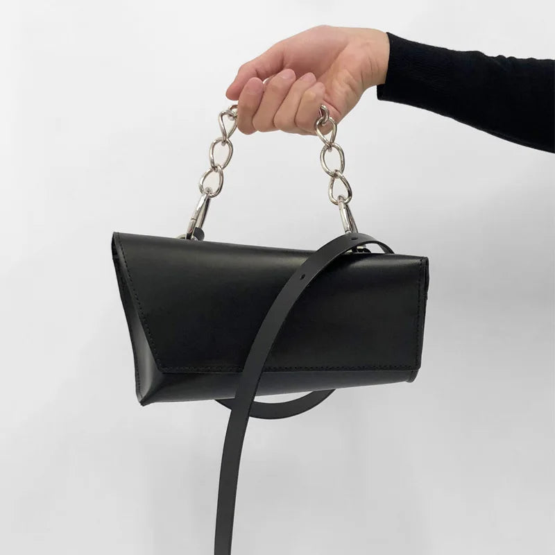 Female Shoulder Tote Bag Unique Handbag Irregular Style Girl Lady pu Leather