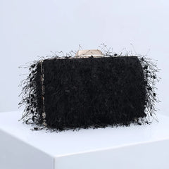 Tassel Lady Bag Small Bridal Clutch Cross Body Bag Wedding Snowflake Decoration