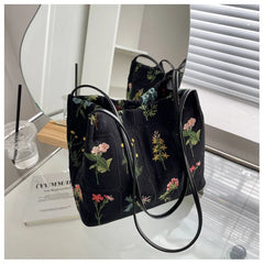 Large Flowers Tote Bag Women's Handbag High Capacity Shoulder Bags