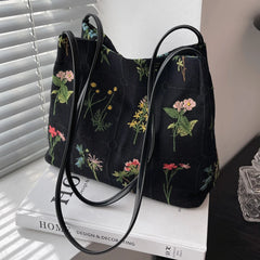 Large Flowers Tote Bag Handbag for Women