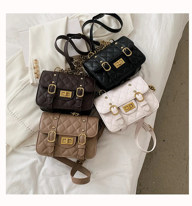 Lingge PU Leather Tote Bag for Women