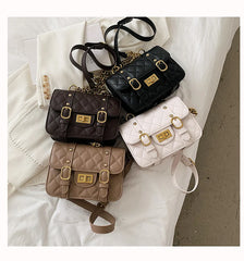 Lingge PU Leather Tote Bag for Women