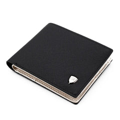 Men's Leather Wallet Cross Pattern Multi-Card Pocket Key Case