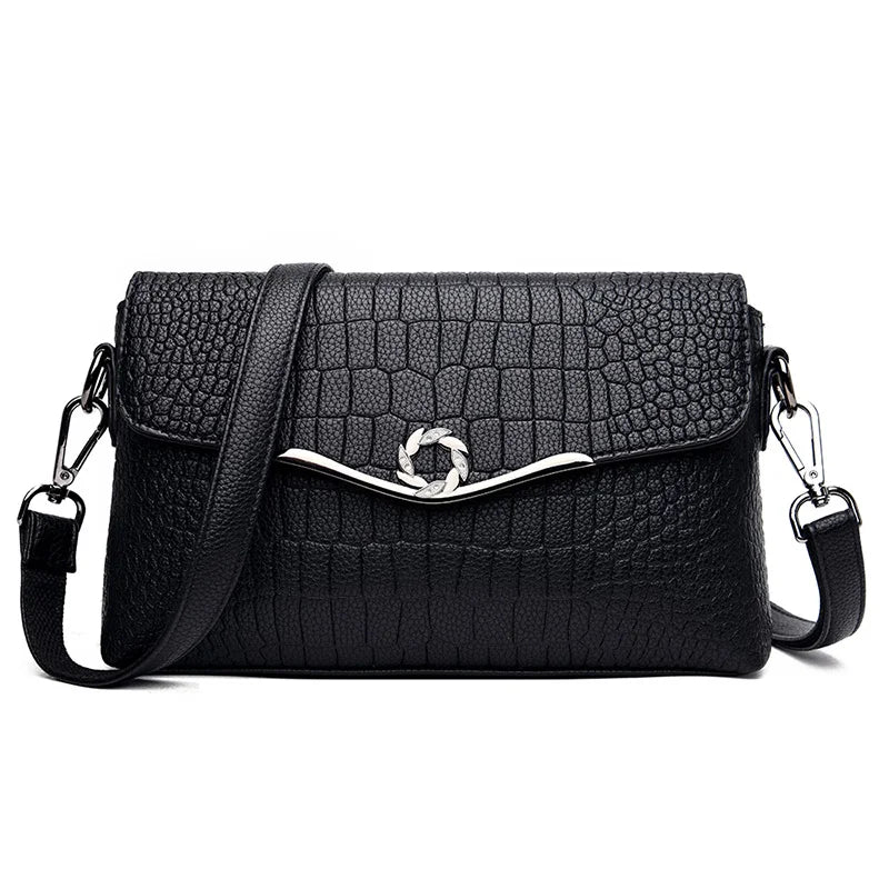 Messenger Bag Soft PU Leather Handbags Small Crossbody Bags for Women