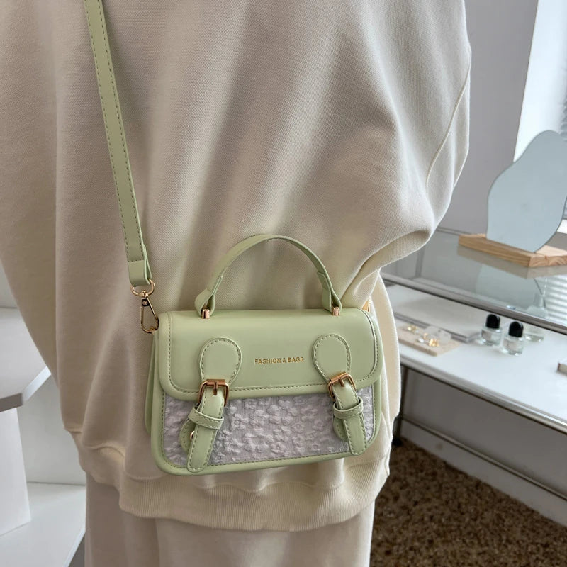 Women's Splicing Shoulder Crossbody Bags Messenger Bag