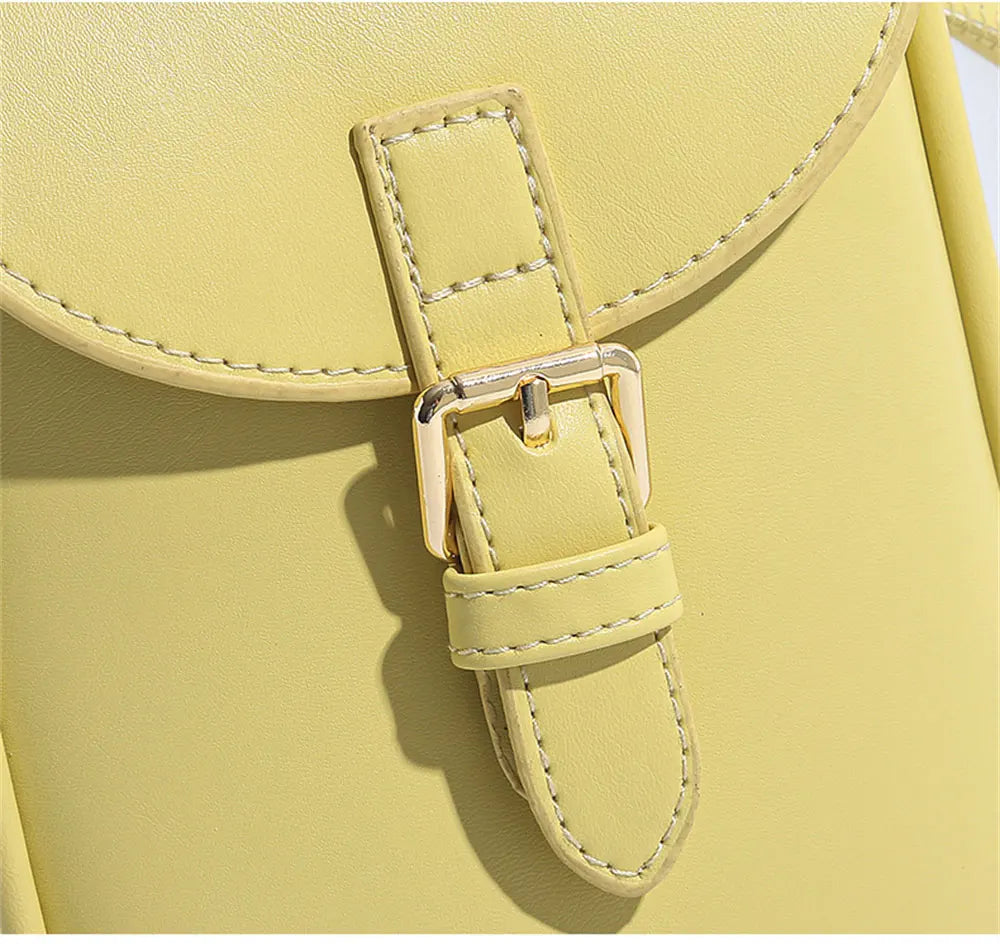 Women's Mini Leather Crossbody Bag Small Shoulder Messenger Purse