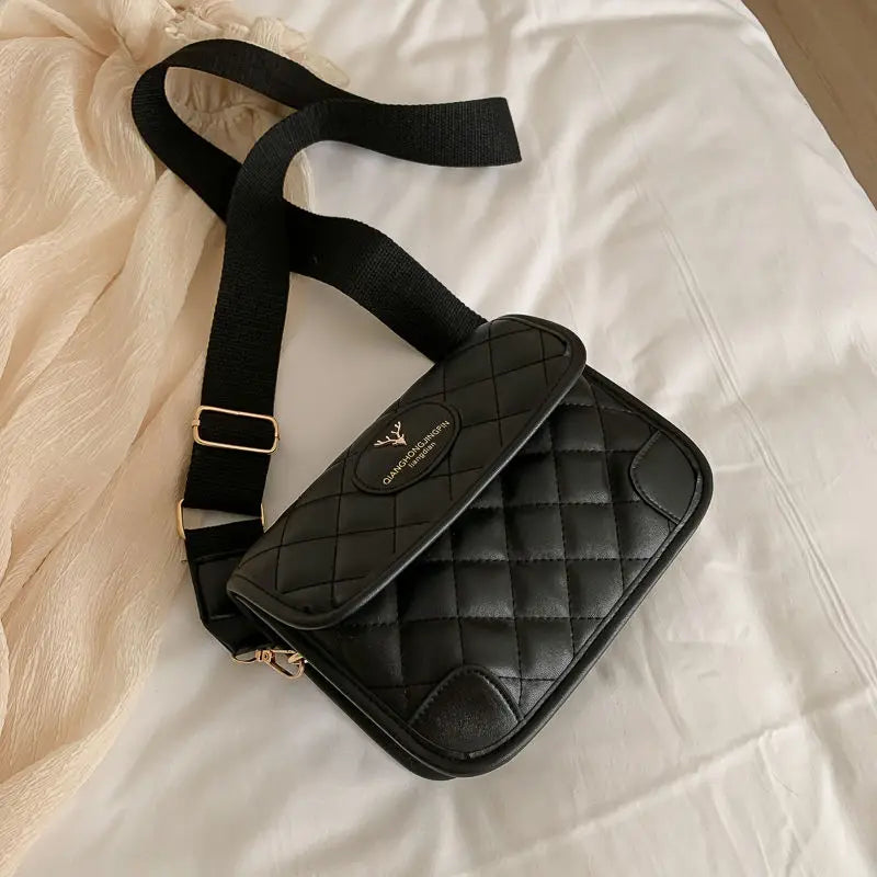 Small Square Bag High Handbag Wide Shoulder Strap