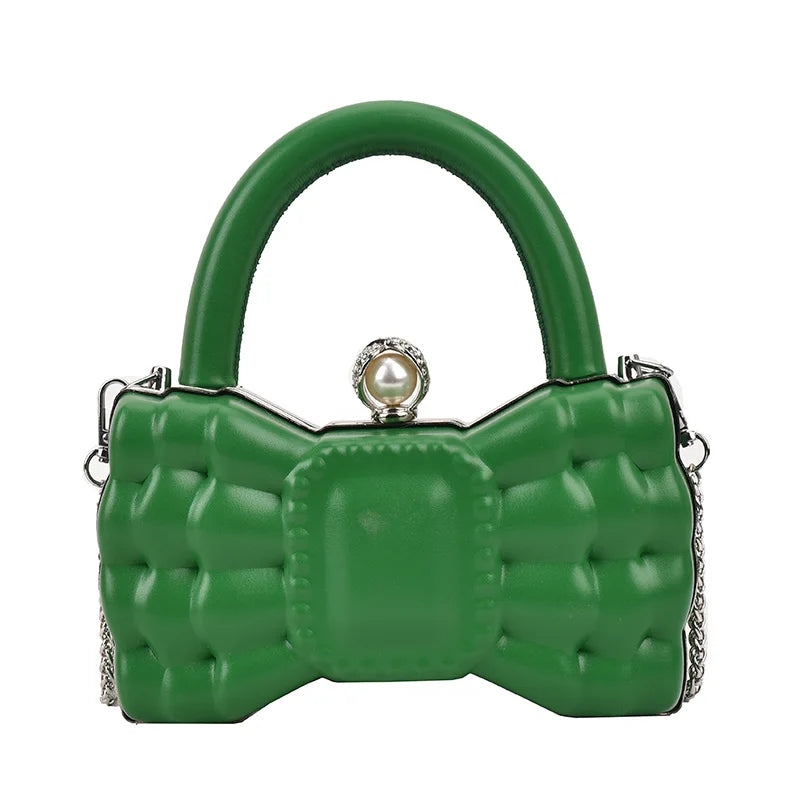 Women Handbag Bow-knot Crossbody Bag Purses Leather Mini Shoulder Bag