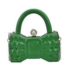 Women Handbag Bow-knot Crossbody Bag Purses Leather Mini Shoulder Bag