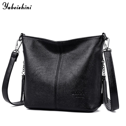 Women Handbags Soft Leather Shoulder Strap Tote Bag