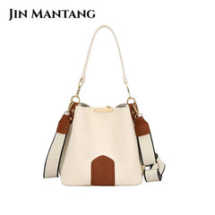 Women Messenger Bucket Bag Retro Handbag