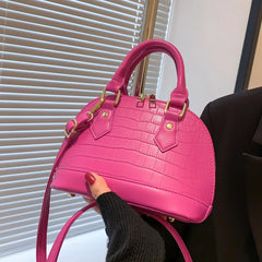 Women Shell Bag Print Leather Handbag And Purses Female Shoulder Bags Clutch