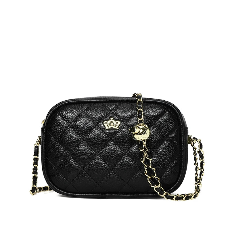 Designer Leather Shoulder Bag Chain Messenger High-end Ladies Purse Handbag