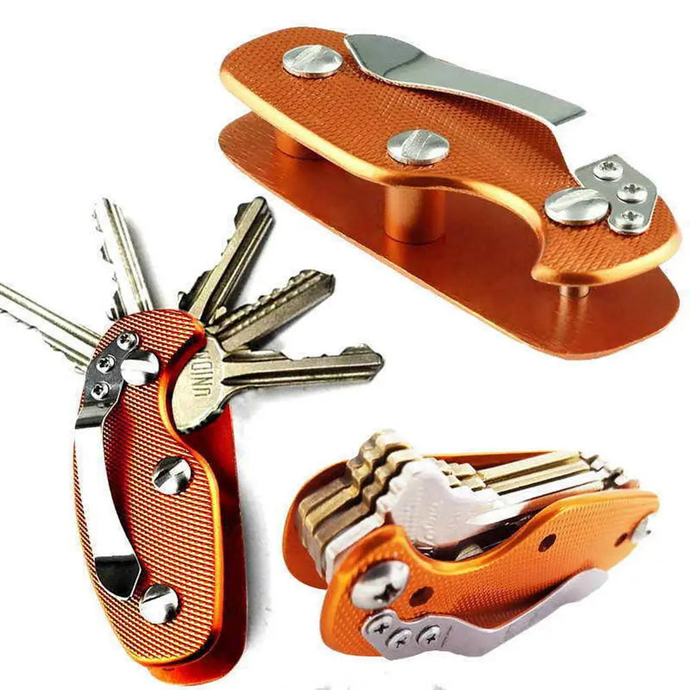 Aluminium Key Holder Clip Keys Organizer Pouch Case Bag
