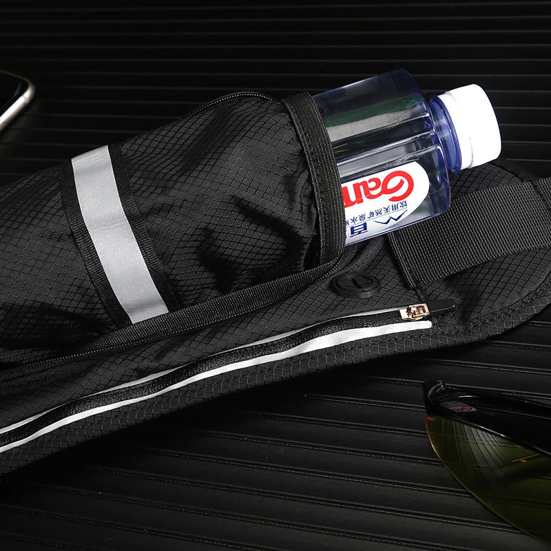 Waterproof Waist Belt Bag with Bottle Holder