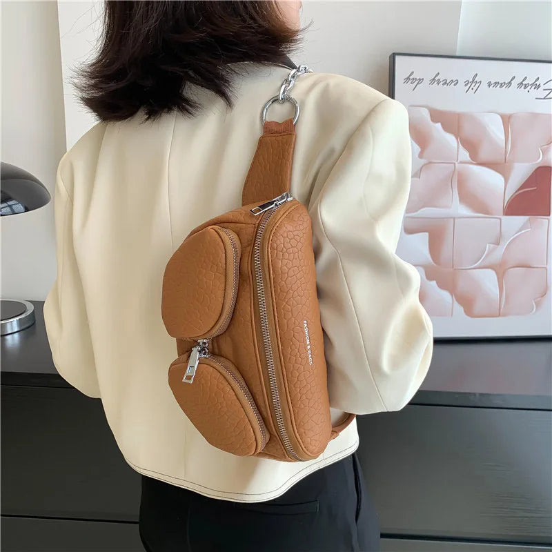 Crocodile Pattern Waist Belt Bag for Women