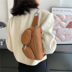 Crocodile Pattern Waist Belt Bag for Women
