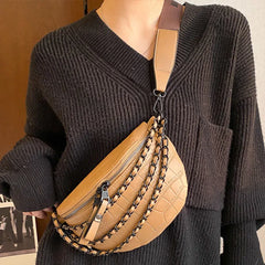 Stone Pattern Women Waist Bag Phone Pack Purse Fanny Pack Waist Pack