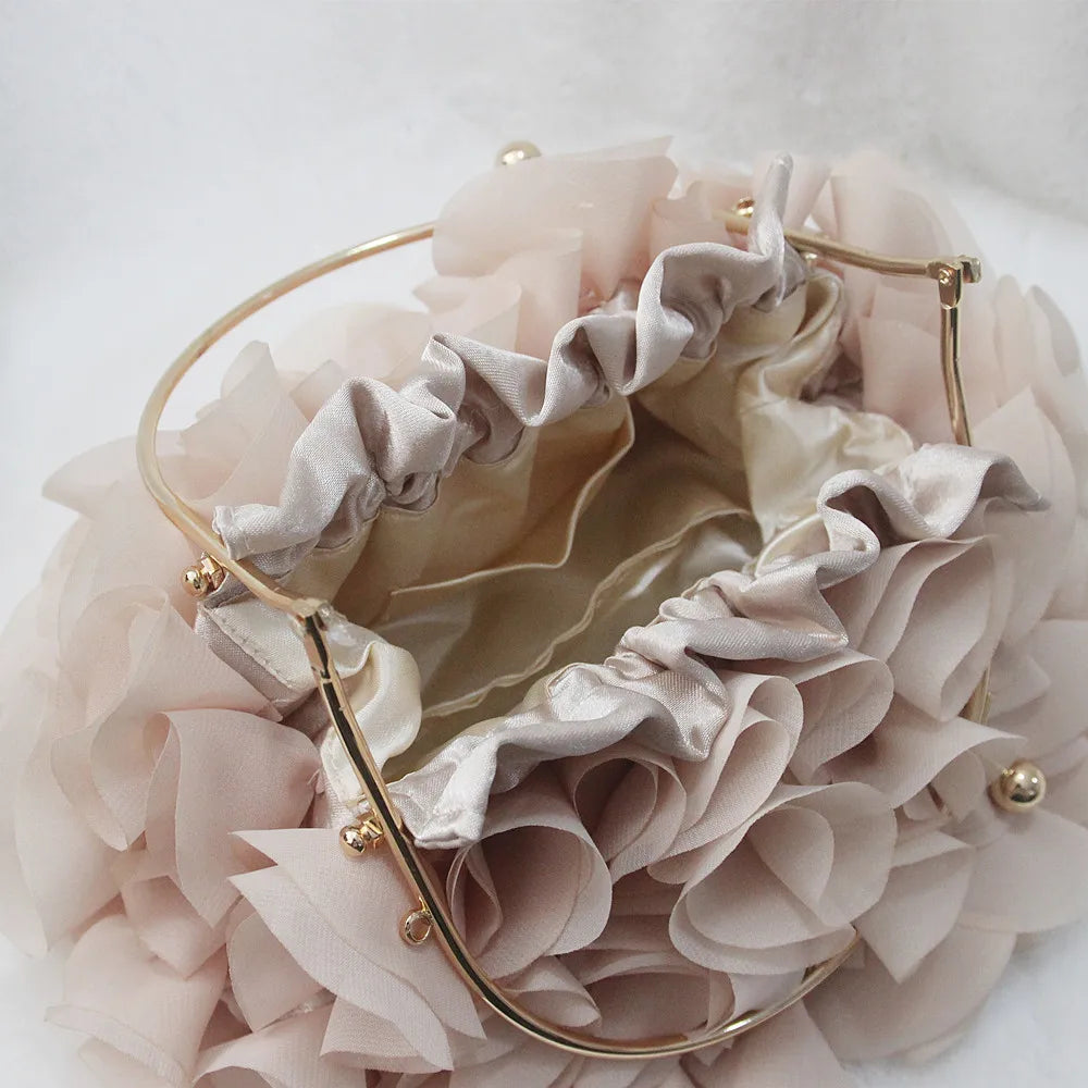 Floral Bride Totes Casual Clutch Handbags Women Solid Bag