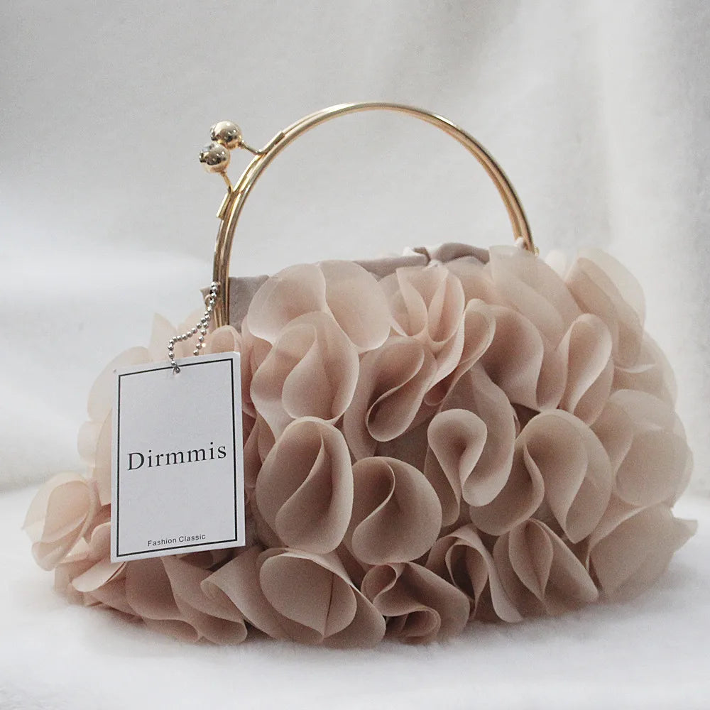 Floral Bride Totes Casual Clutch Handbags Women Solid Bag