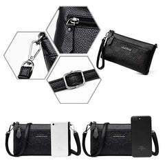 Leather Cross Body Shoulder Bag Clutch Purse