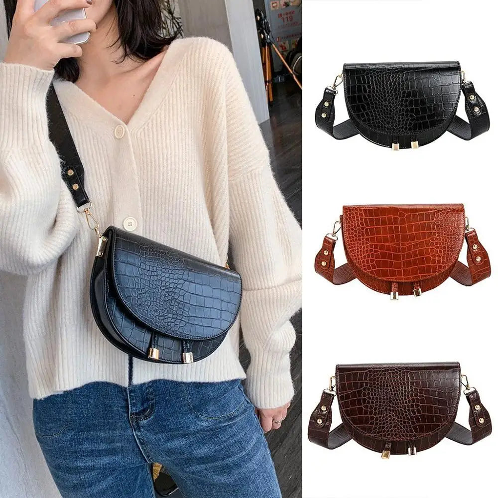 Stylish Crocodile Crossbody Bag for Women