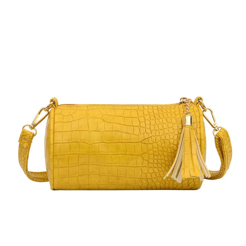 Crocodile Pattern Women's Soft Leather Shoulder Bag