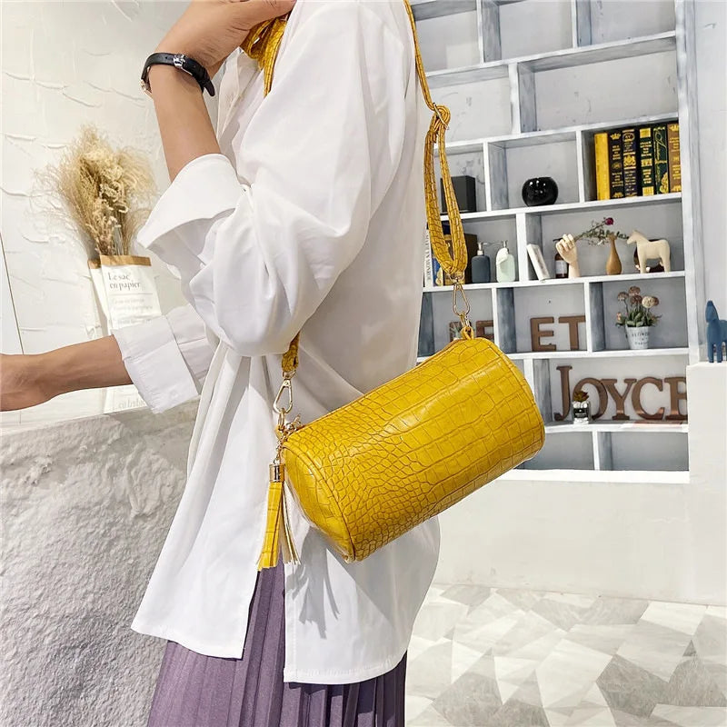 Crocodile Pattern Women's Soft Leather Shoulder Bag