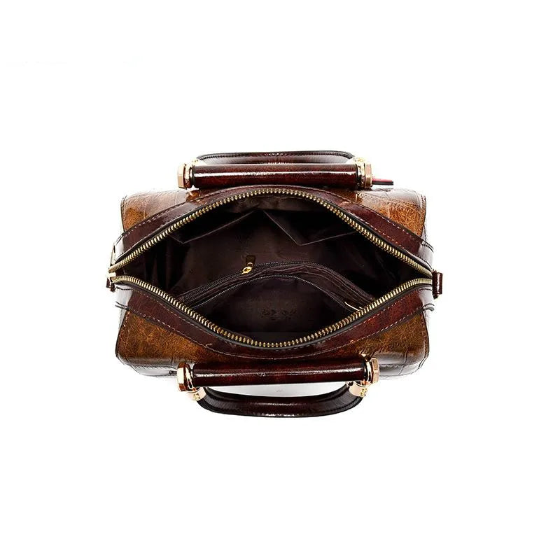 High PU Leather Croc Pattern Shoulder Bag for Women
