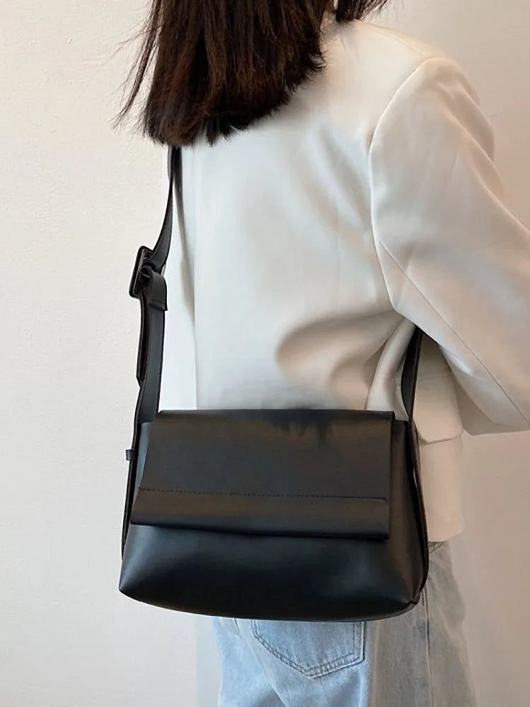 Casual Crossbody Bag for Women Pu Leather Shoulder Bag