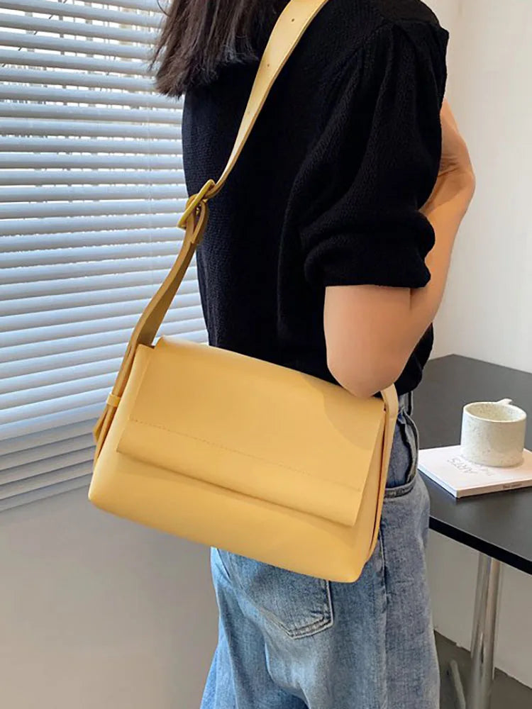 Casual Crossbody Bag for Women Pu Leather Shoulder Bag