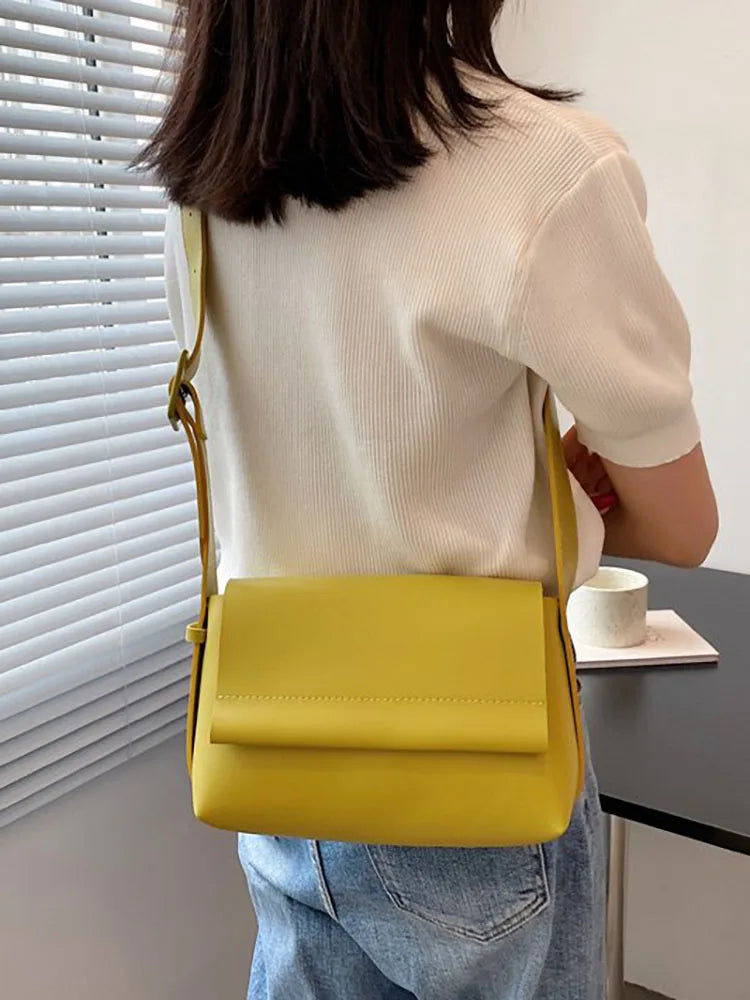 Casual Crossbody Bag for Women Pu Leather Shoulder Bag