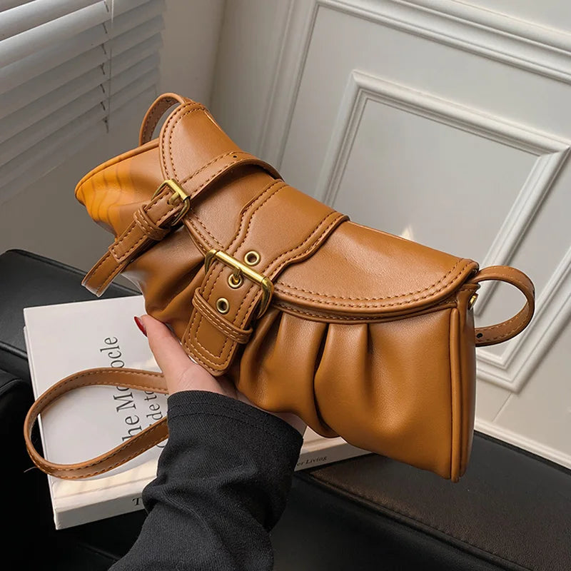 Luxury Pleated Clouds Armpit Bag For Women Ladies Handbags