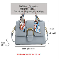 Women's Temperament Scarfs Handbag Beige Cross Body Bag
