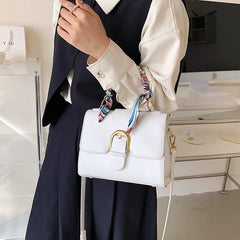 Women's Temperament Scarfs Handbag Beige Cross Body Bag
