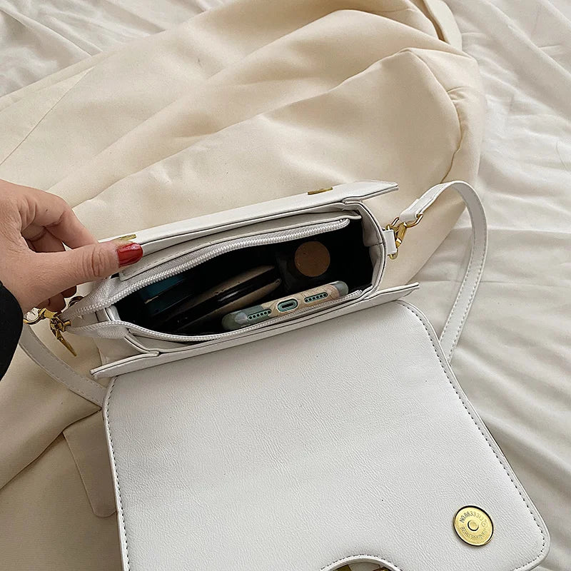 Women's Temperament Scarfs Handbag Beige Cross Body Bag