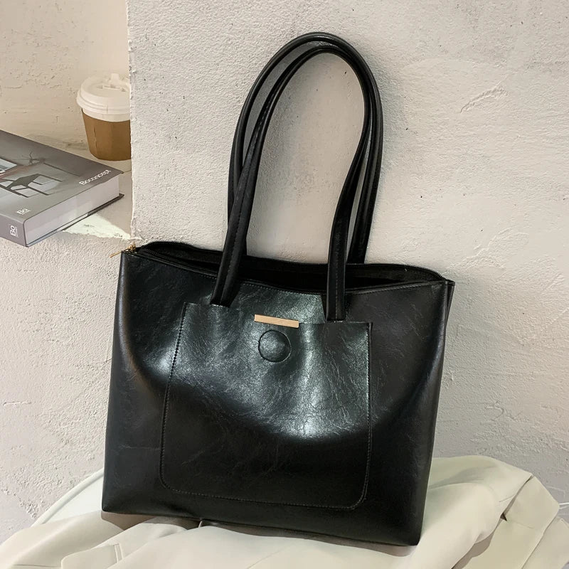 Shoulder Bags Women Trending Versatile All-match Tender Ladies OL Tote PU Leathe