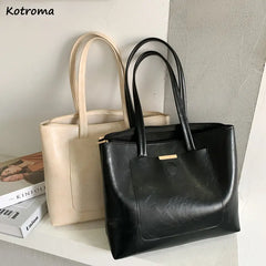 Shoulder Bags Women Trending Versatile All-match Tender Ladies OL Tote PU Leathe